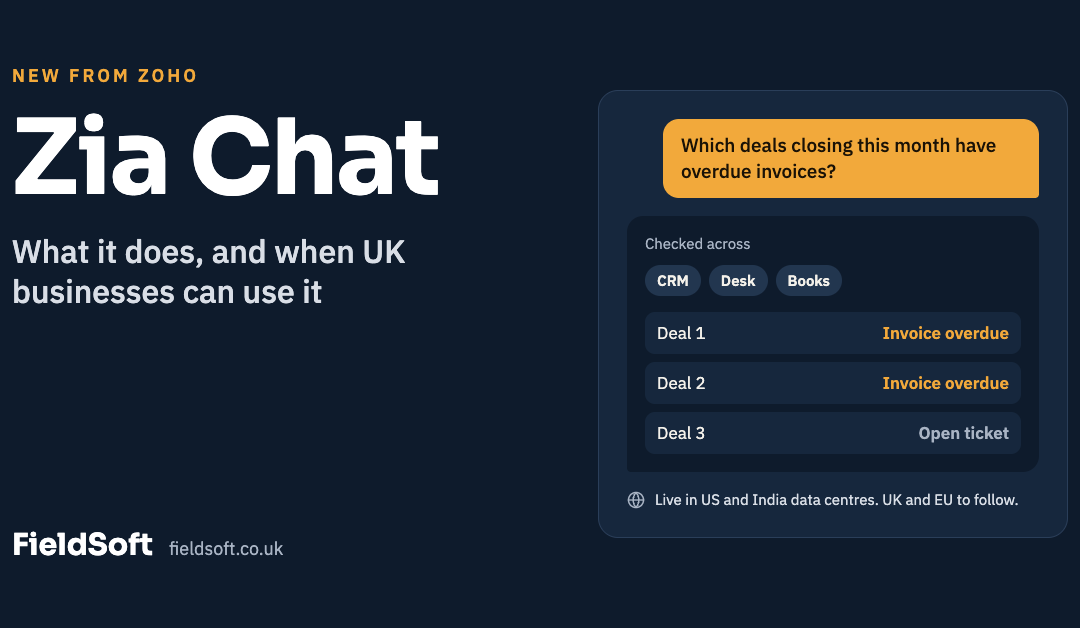 Zia Chat: What Zoho’s New AI Does and When UK Users Can Get It